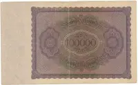 Německo, 100000 Mark 1923, Ro.82a - fotografie 2