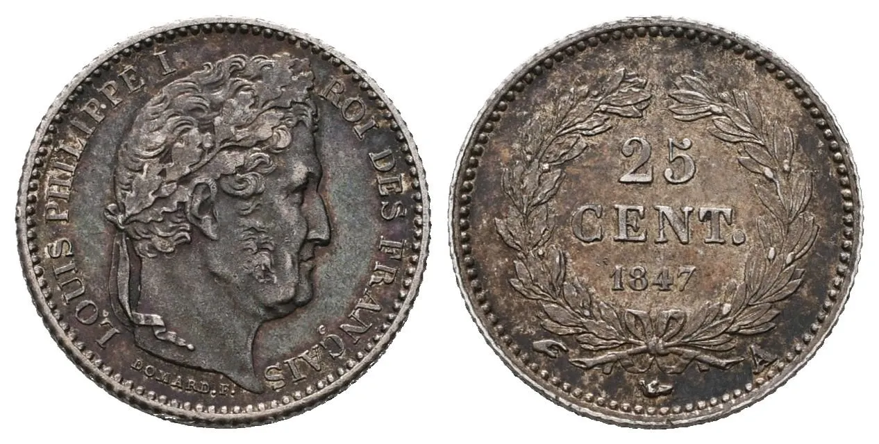 Francie, 25 Cent. 1847 A