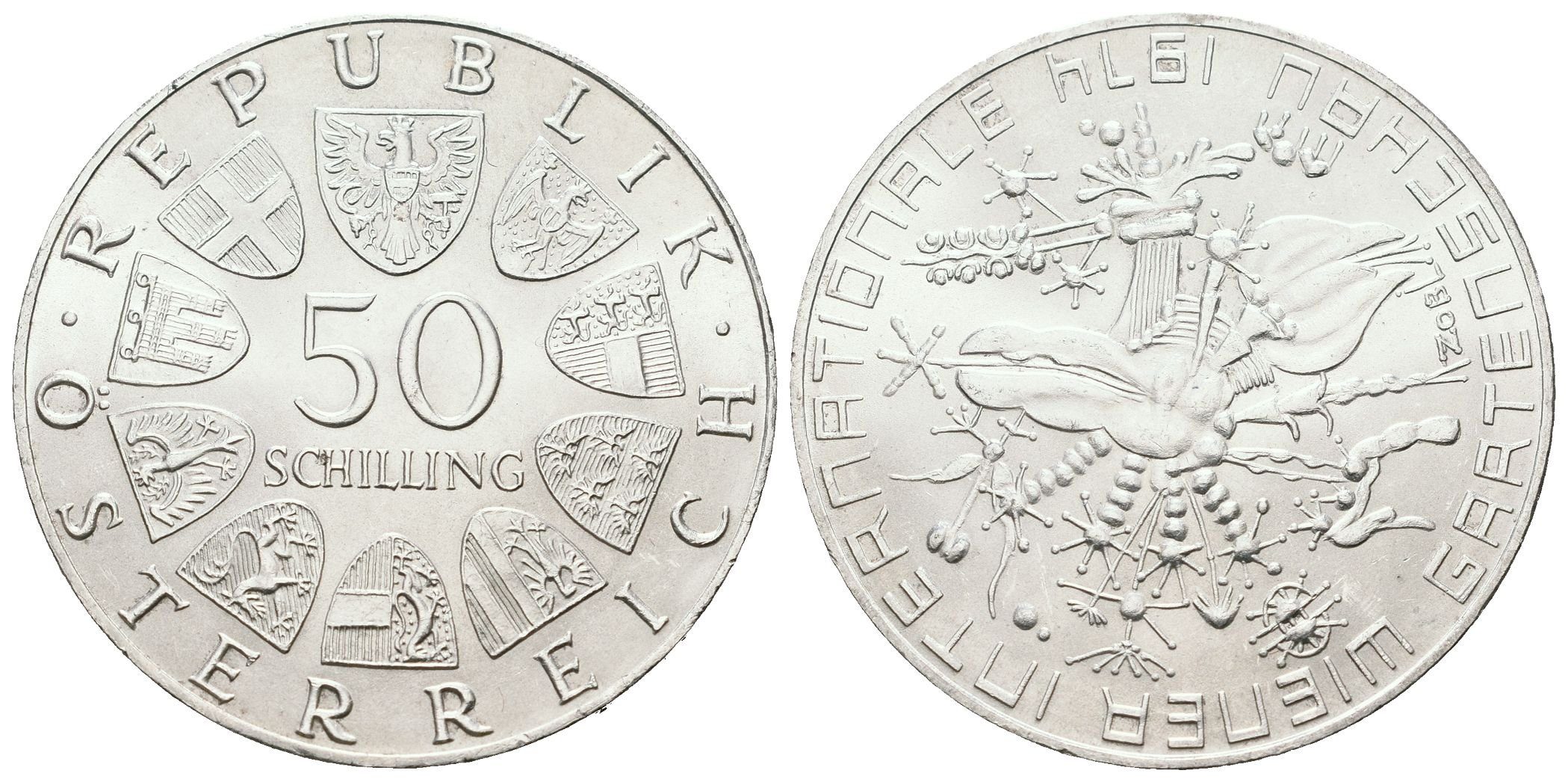 Rakousko, 50 Schilling 1974 - Výstava
