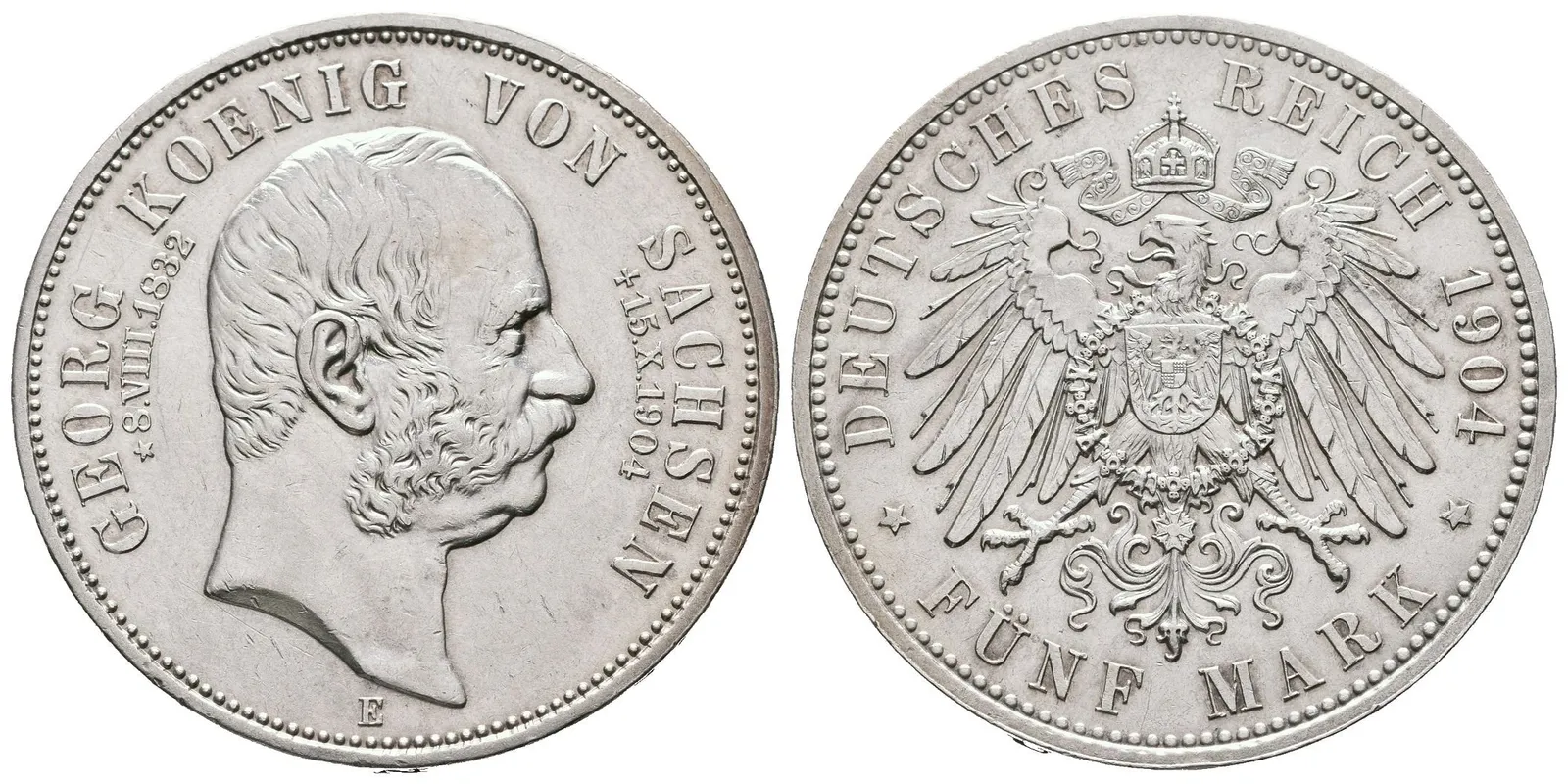 Sasko, 5 Marka 1904 - Pamětní