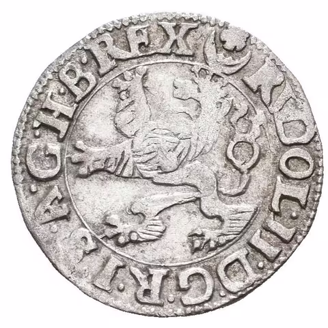 Malý groš 1590, Jáchymov-Hofmann, HN.8b (opis 7c), pěkná zachovalost, patina, drobné rysky