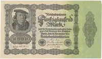 Německo, 50000 Mark 1922, Ro.79d