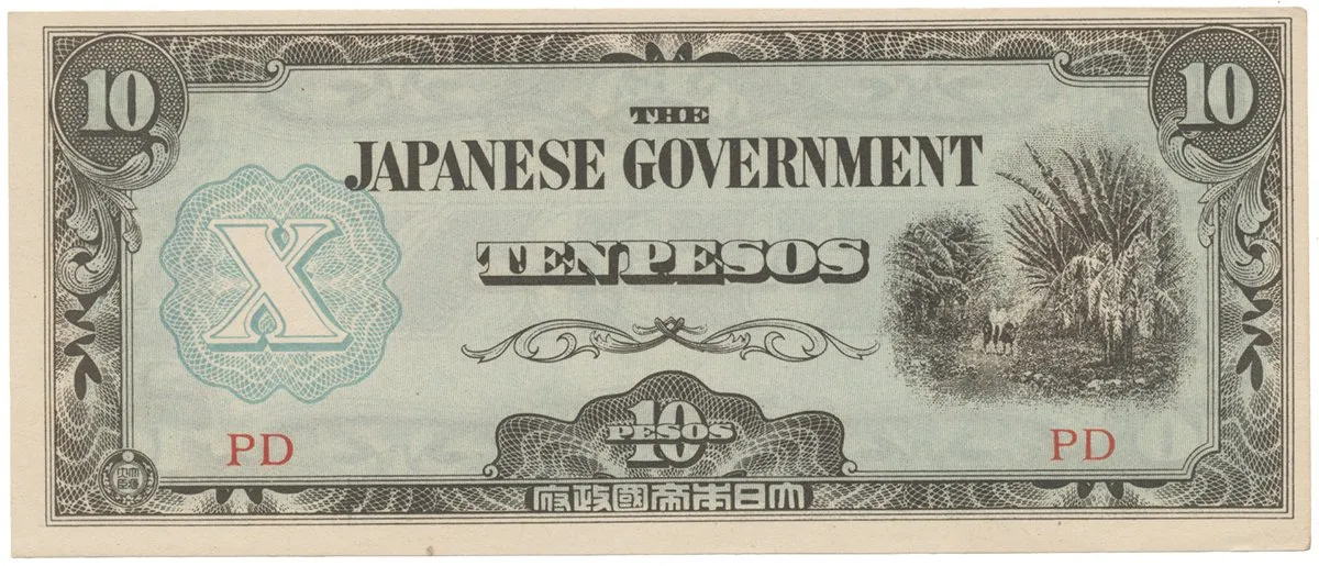 Filipíny - japonská okupace, 10 Pesos (1942), P.108