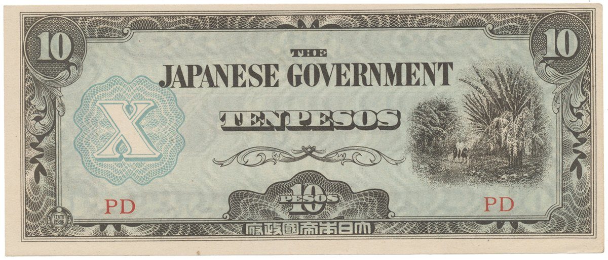 Filipíny - japonská okupace, 10 Pesos (1942), P.108