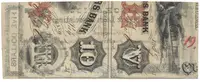 USA - Georgia, 5 Dollar 1862 - fotografie 2