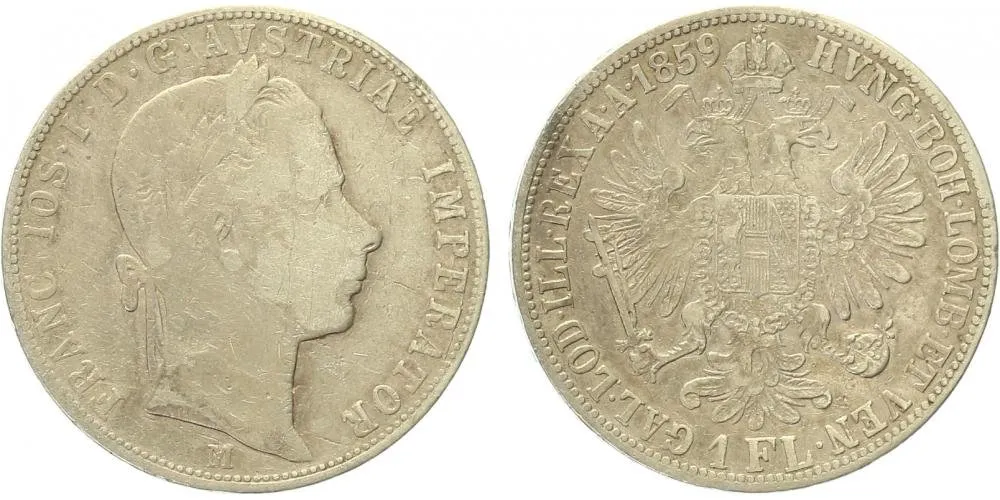 Rakouská a spolková měna, 1857 - 1892 — 1
