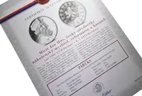 Stříbrná investiční medaile - Mistr Jan Hus - Ag 29 g - 999/1000 + Certifikát - fotografie 2