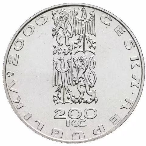200 Kč 2001 - Počátek nového tisíciletí, kapsle, certifikát