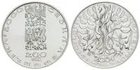 200 Kč 2001 - Počátek nového tisíciletí, kapsle, certifikát — 1
