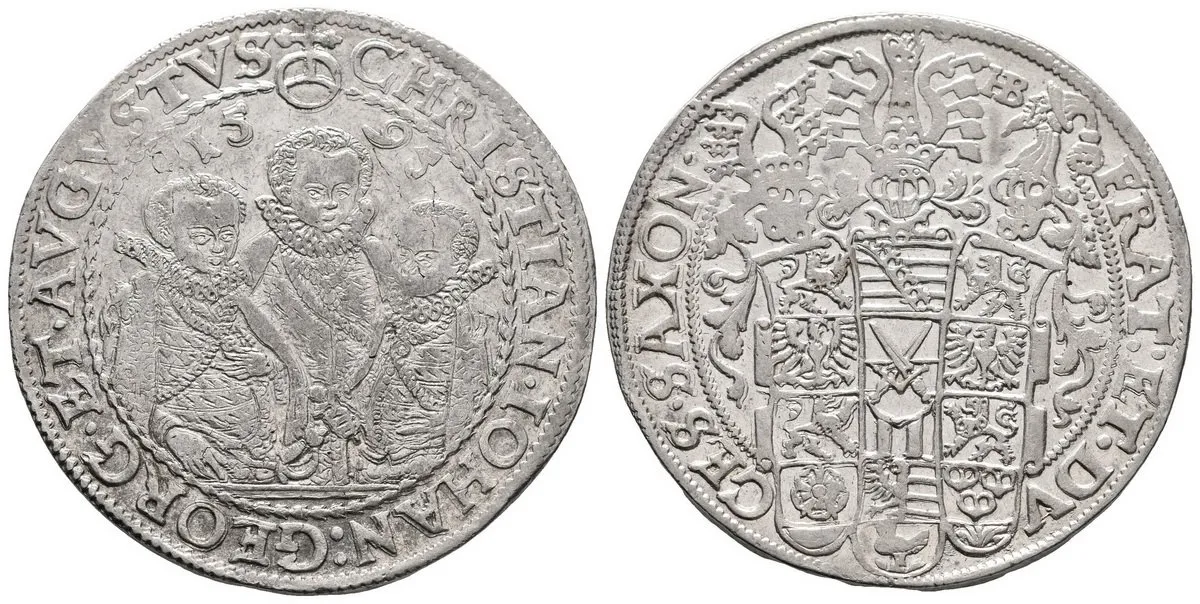 Sasko, Christian II., Johann Georg I. a August, 1591 - 1611 — 1