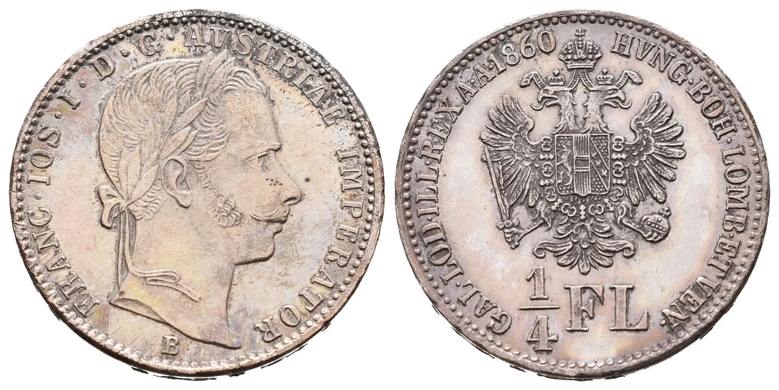 1/4 Zlatník 1860 B