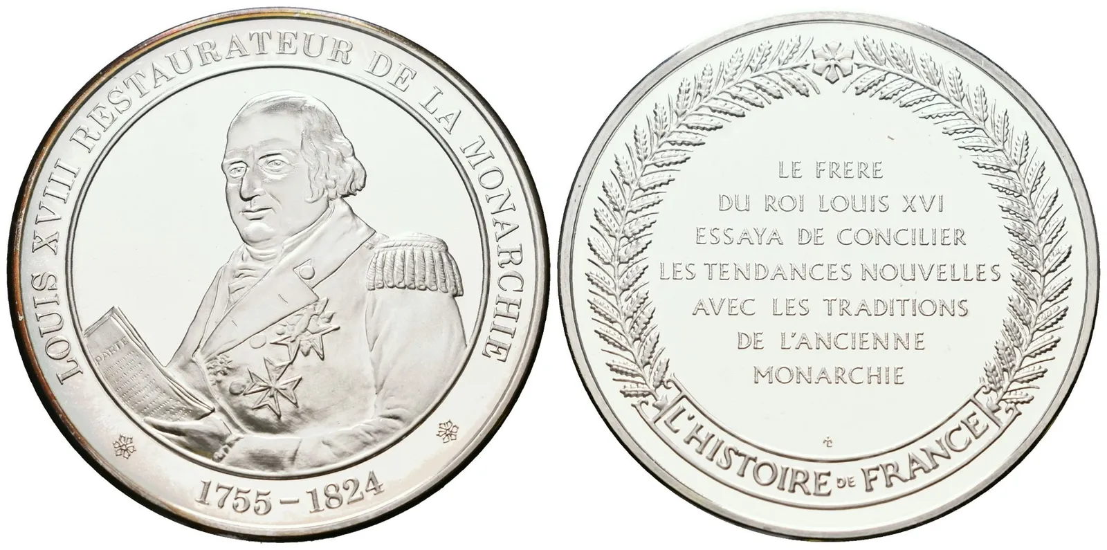 Francie - AR Medaile b.l. - Louis XVIII