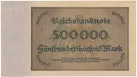 Německo, 500000 Mark 1923, Ro.87f - fotografie 2