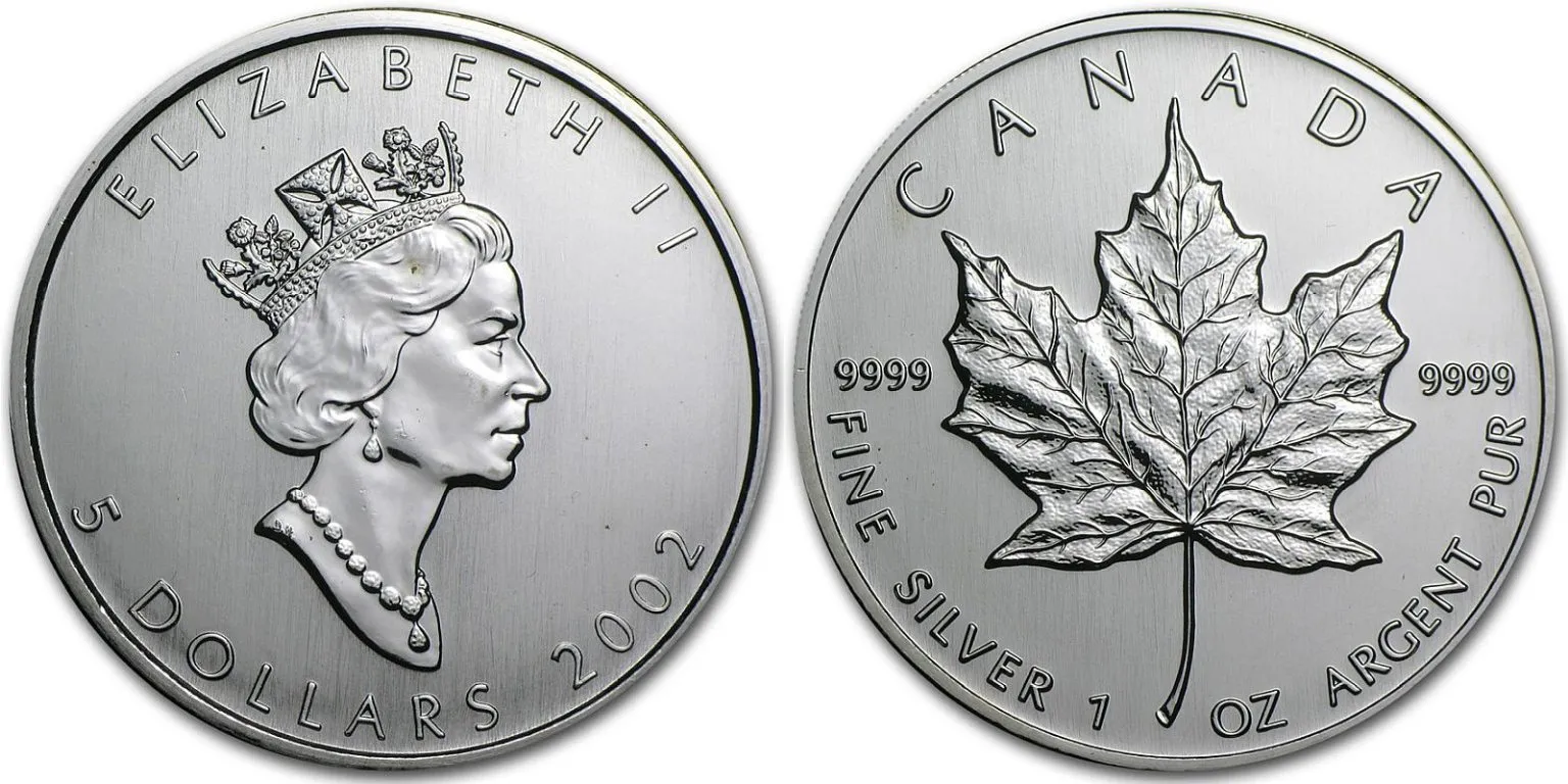 Kanada, 5 Dollars 2002 - Maple Leaf