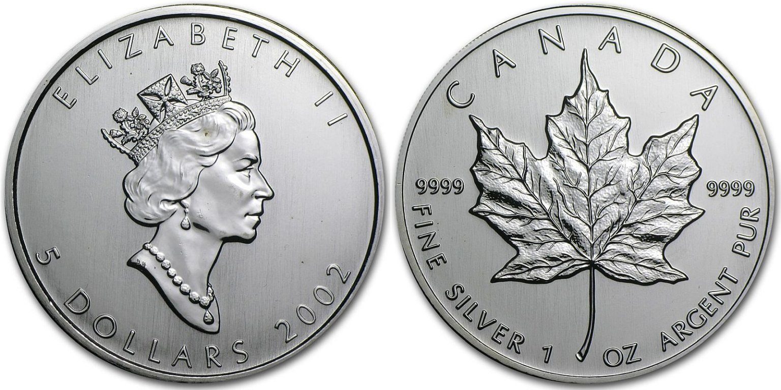 Kanada, 5 Dollars 2002 - Maple Leaf