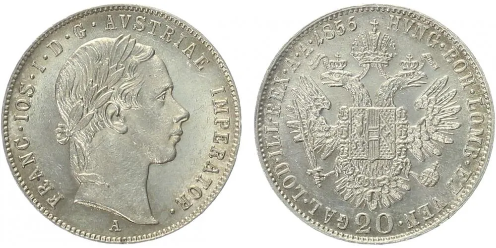 Konvenční měna, 1848 - 1857 — 1