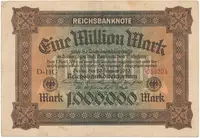 Německo, 100 Millionen Mark 1923, Ro.85a