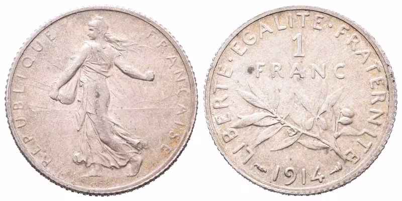 Francie, 1 Frank 1914