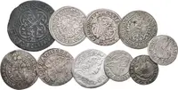 Soubor stříbrných mincí Rakouska a Slezska - 3 Krejcar 1624 a 1632 St. Veit, — 1