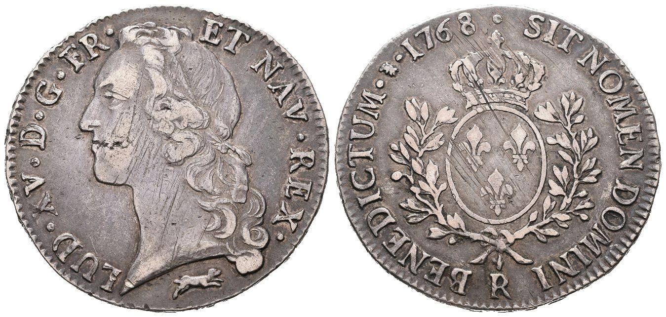 Francie, Ecu 1768 R, Orléans