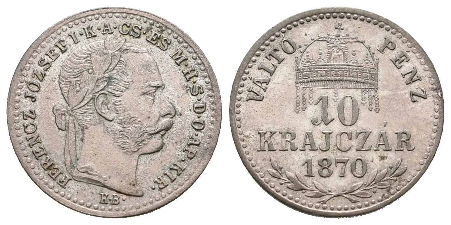 10 Krejcar 1870 KB