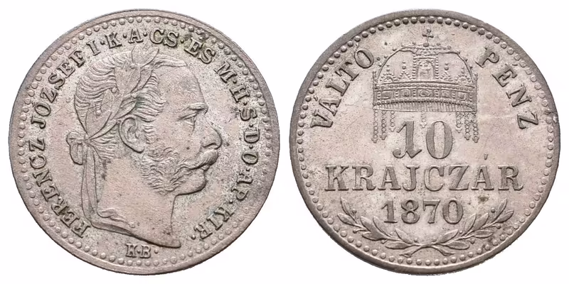 10 Krejcar 1870 KB