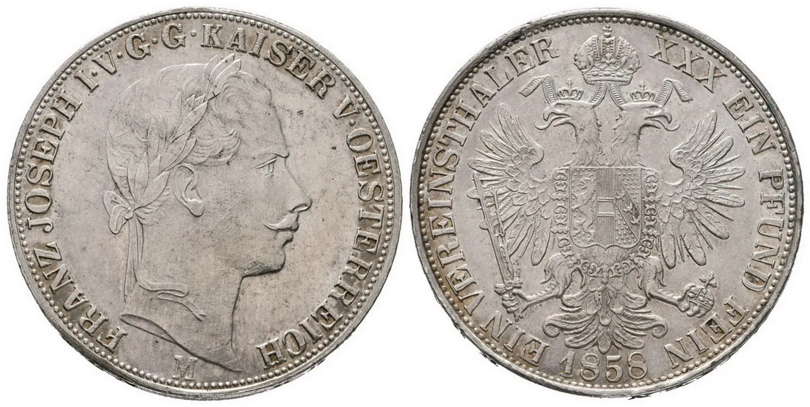 Rakouská a spolková měna, 1857 - 1892 — 1
