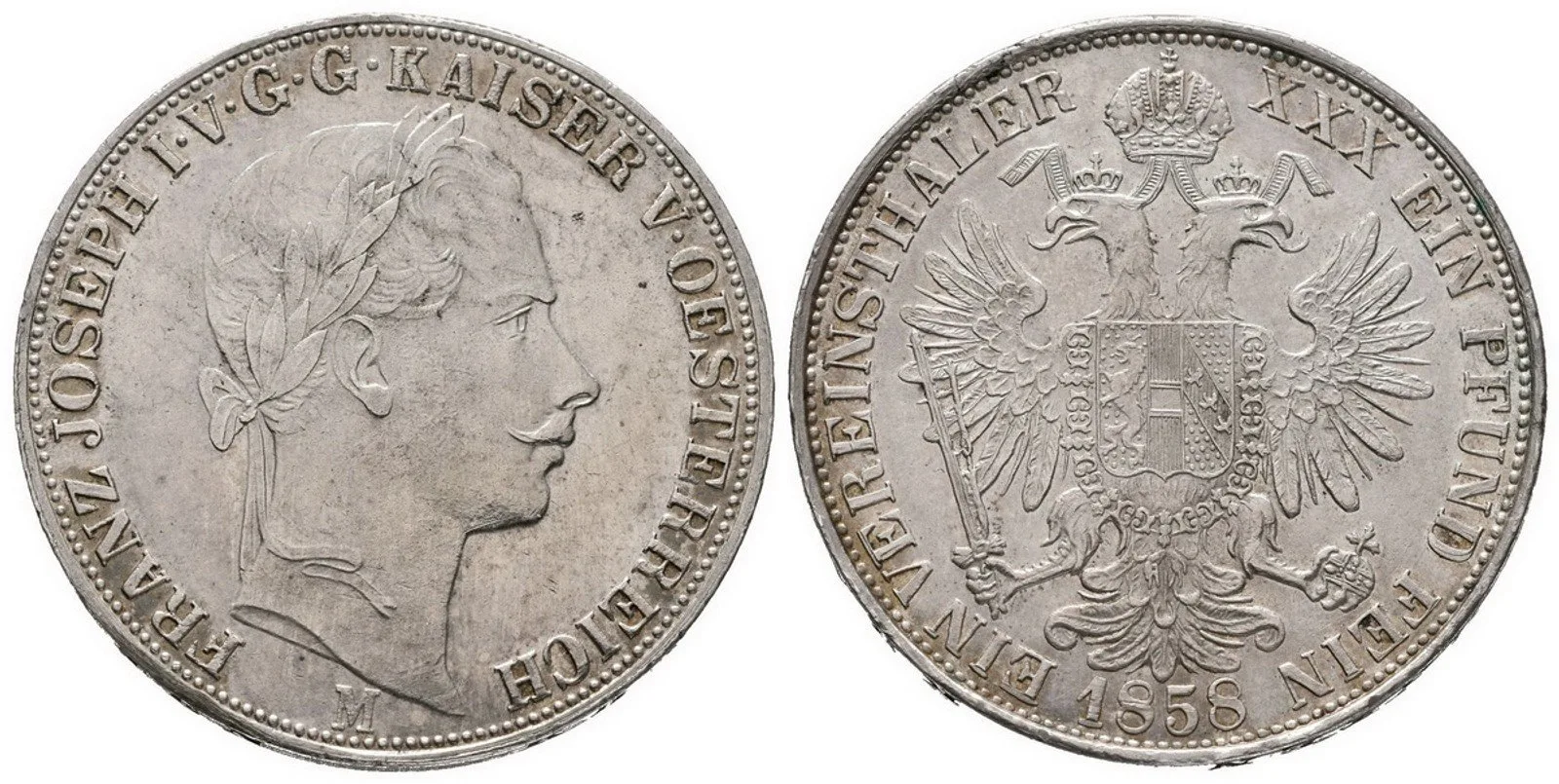 Rakouská a spolková měna, 1857 - 1892 — 1