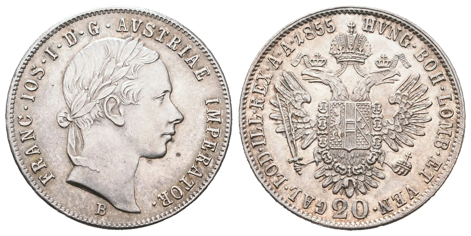 20 Krejcar 1855 B