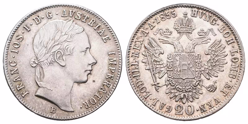 20 Krejcar 1855 B
