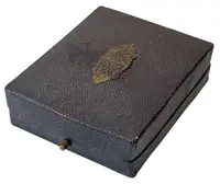 AE Plaketa b.l. - Dvě dívky. Pat. bronz 57 x 42 mm, původní etue — 3
