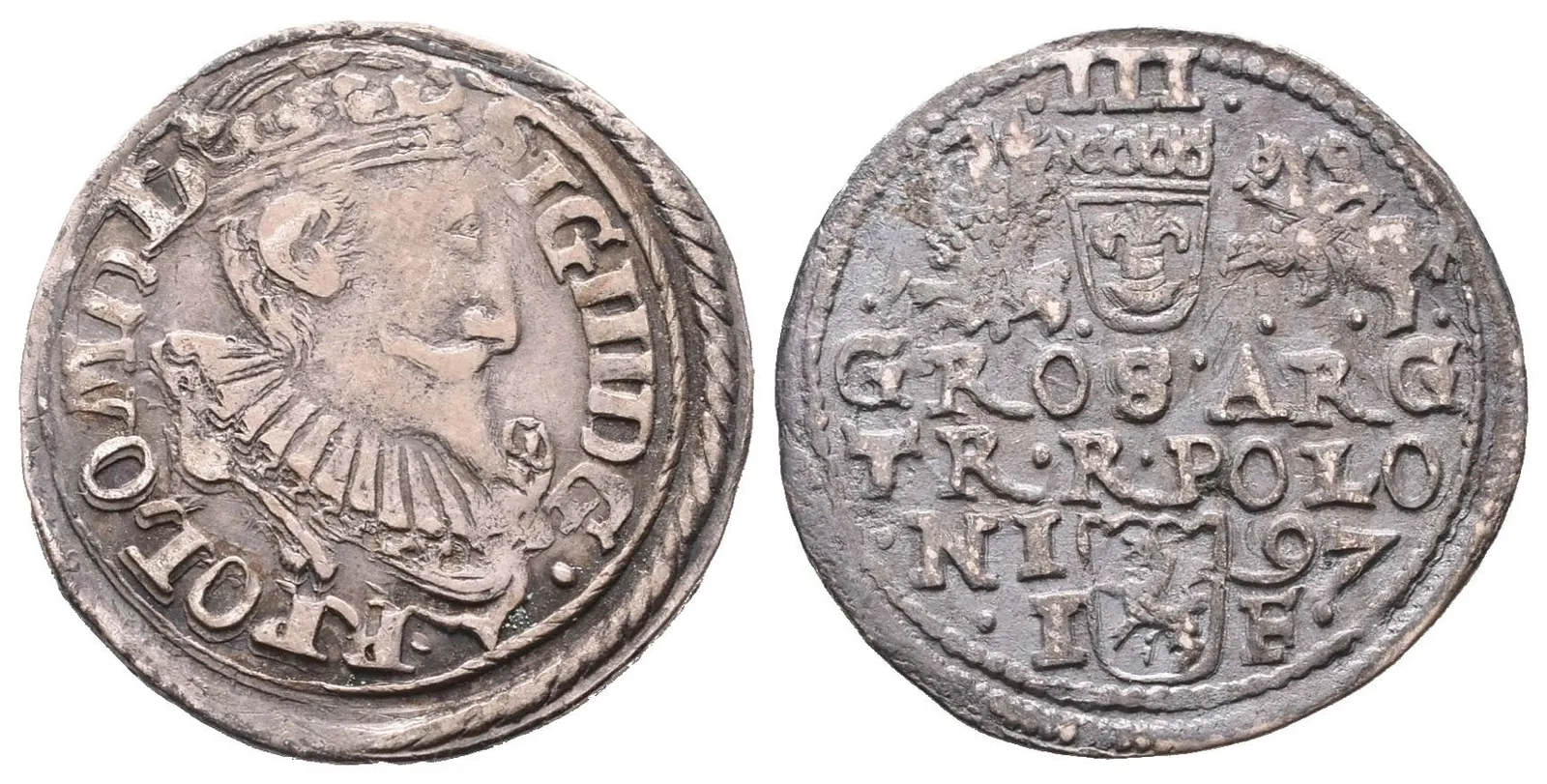 Polsko, III Groš 1597, Olkusz