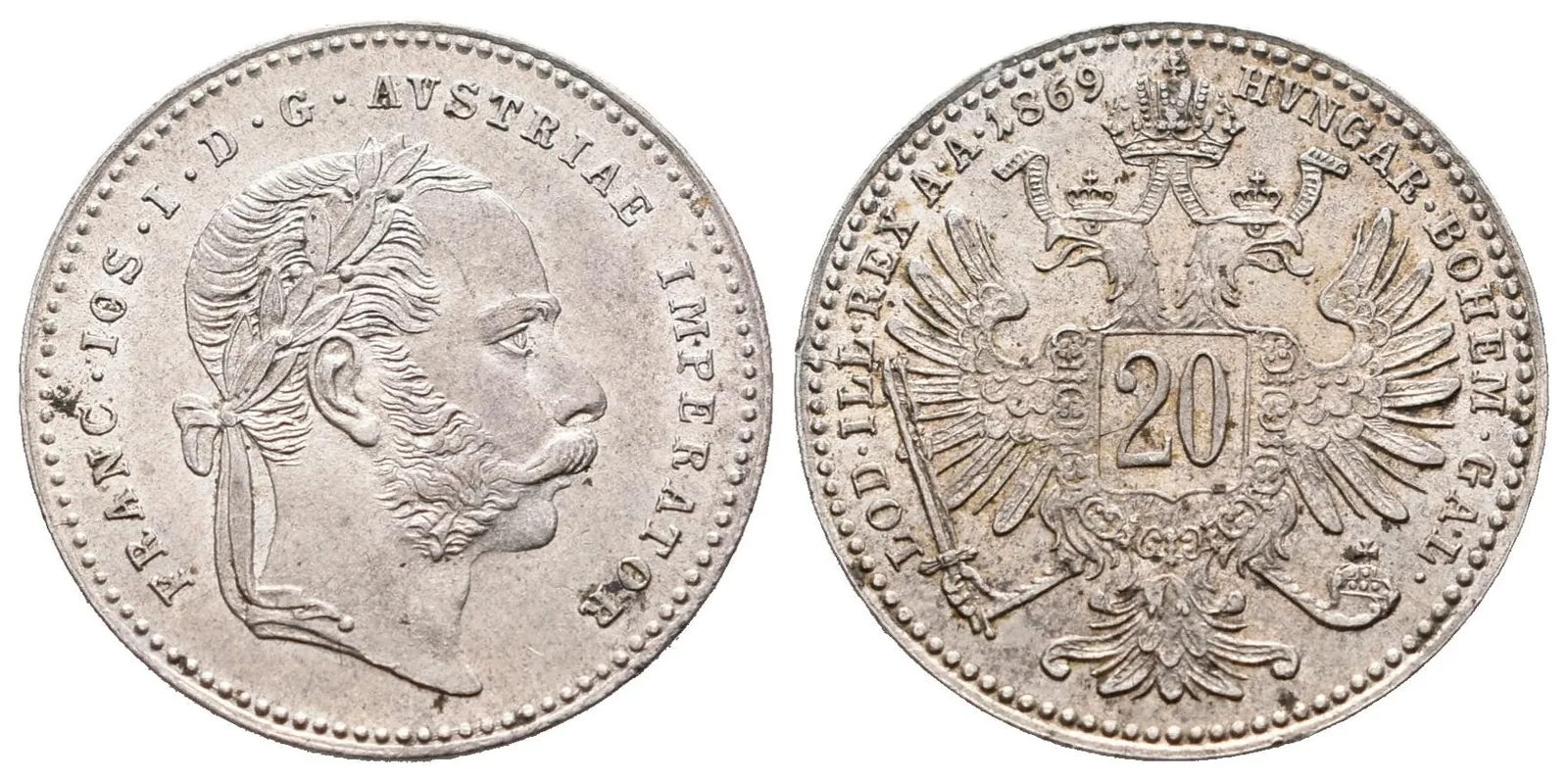 20 Krejcar 1869
