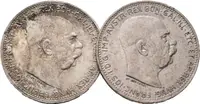 1 Koruna lot 2 kusů 1913 a 1914 - fotografie 2