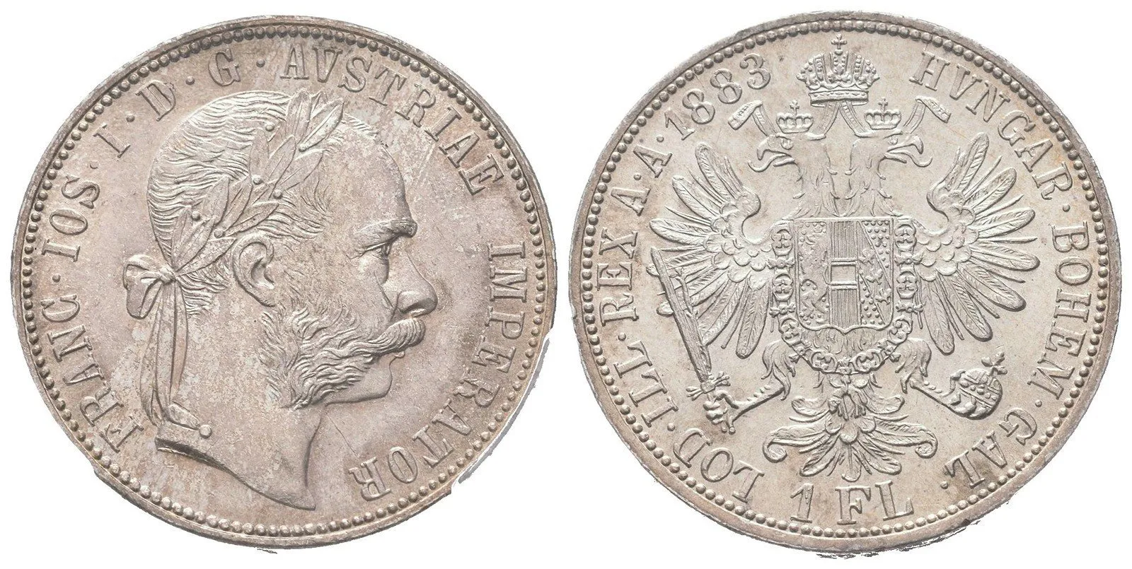 Zlatník 1883, etue PCGS, hodnocení MS 63, luxusní zachovalost, ražební lesk — 1