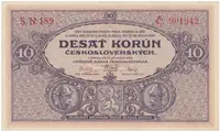 10 Koruna 1927, série N, Hej.22b