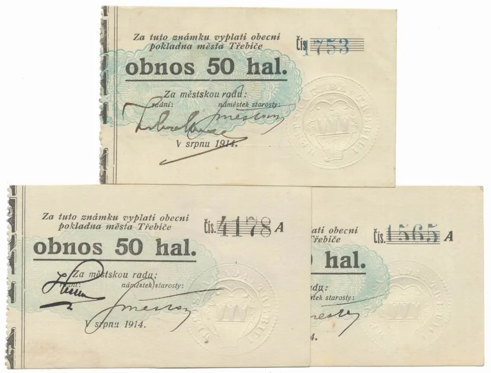 Nouzovky české od roku 1914 — 1