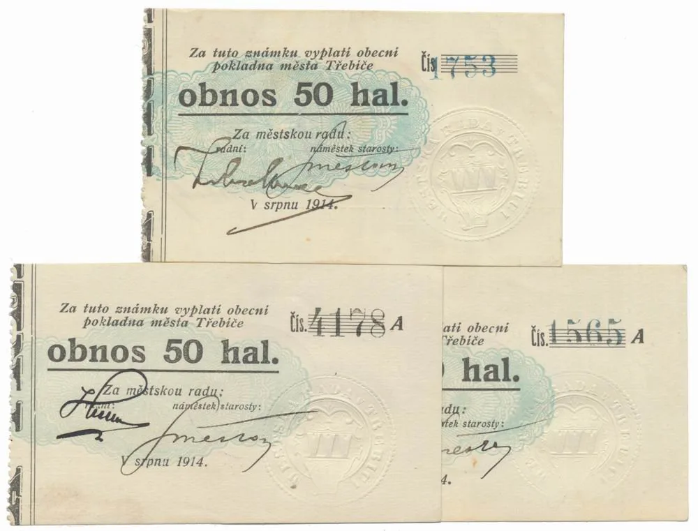 Nouzovky české od roku 1914 — 1
