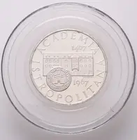 10 Kčs 1967 - Akademia Istropolitana, PROOF, původní etue