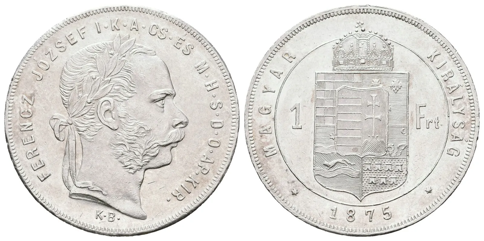 Zlatník 1875 KB, krásná zachovalost, lesk, patina, rysky — 1