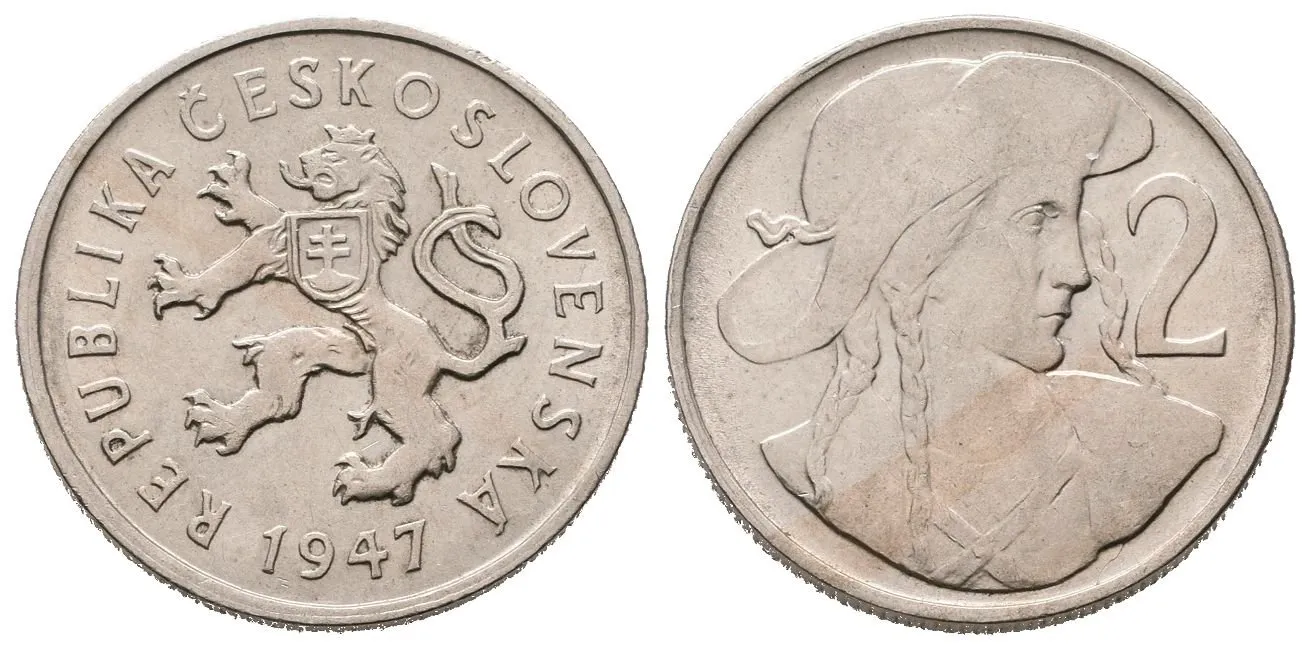 2 Koruna 1947