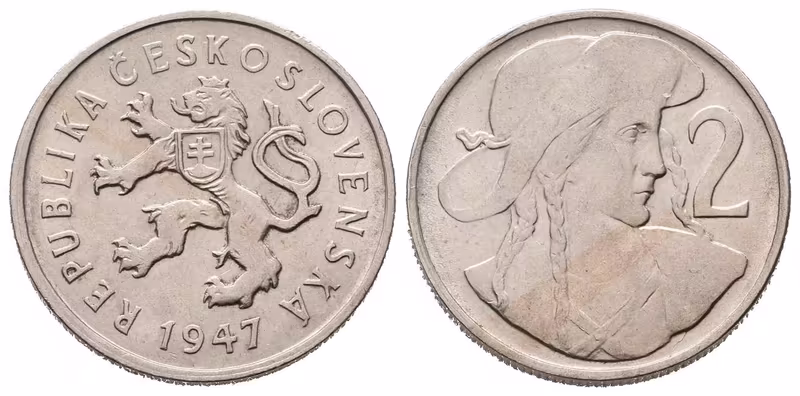 2 Koruna 1947