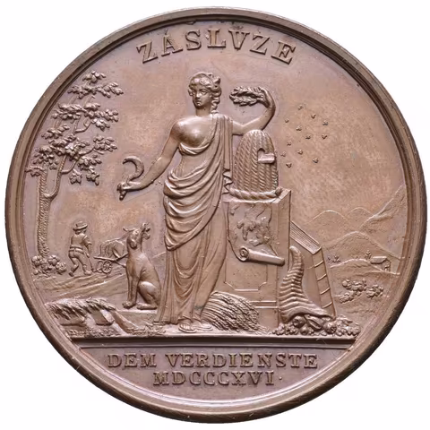 AE Medaile 1816 - Záslužná medaile císařsko-královské hospodářské společnosti