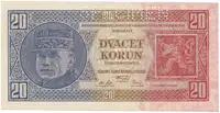 20 Koruna 1926, série Chg, SPECIMEN, Hej.21c2.S1 - fotografie 2