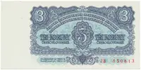 Československo, 3 Koruna 1961, série JB, Hej.98a