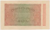 Německo, 20000 Mark 1923, Ro.84e - fotografie 2