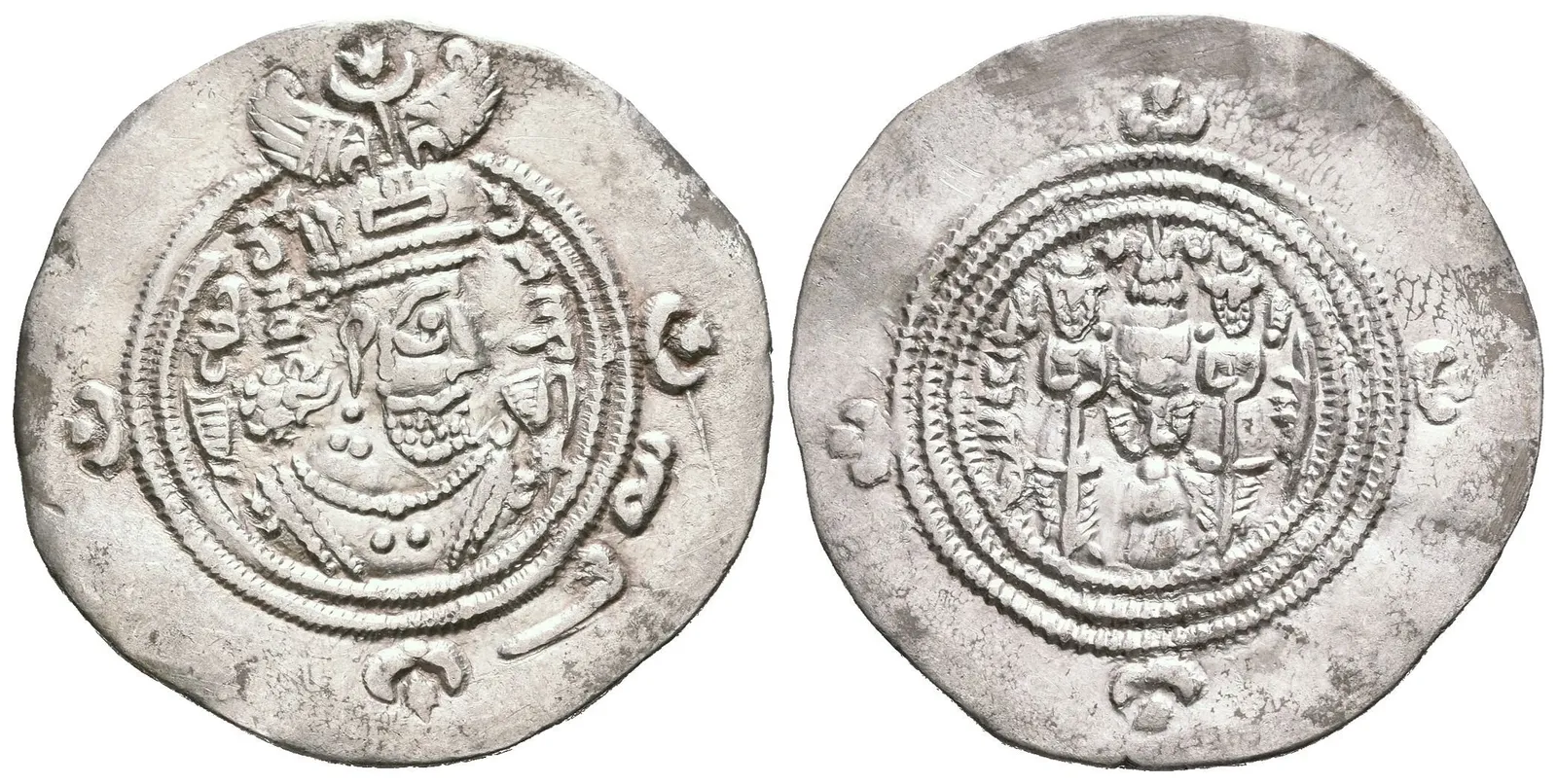 Drachma, mincovna Bishapur, Bish, rok 29, Göbl.II/2, patina, škr., — 1