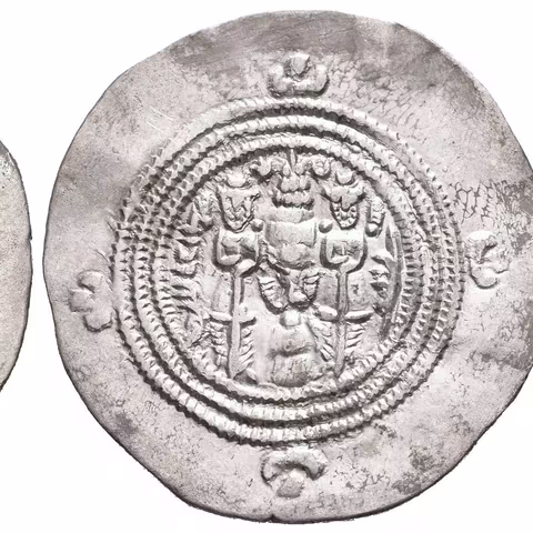 Drachma, mincovna Bishapur, Bish, rok 29, Göbl.II/2, patina, škr.,