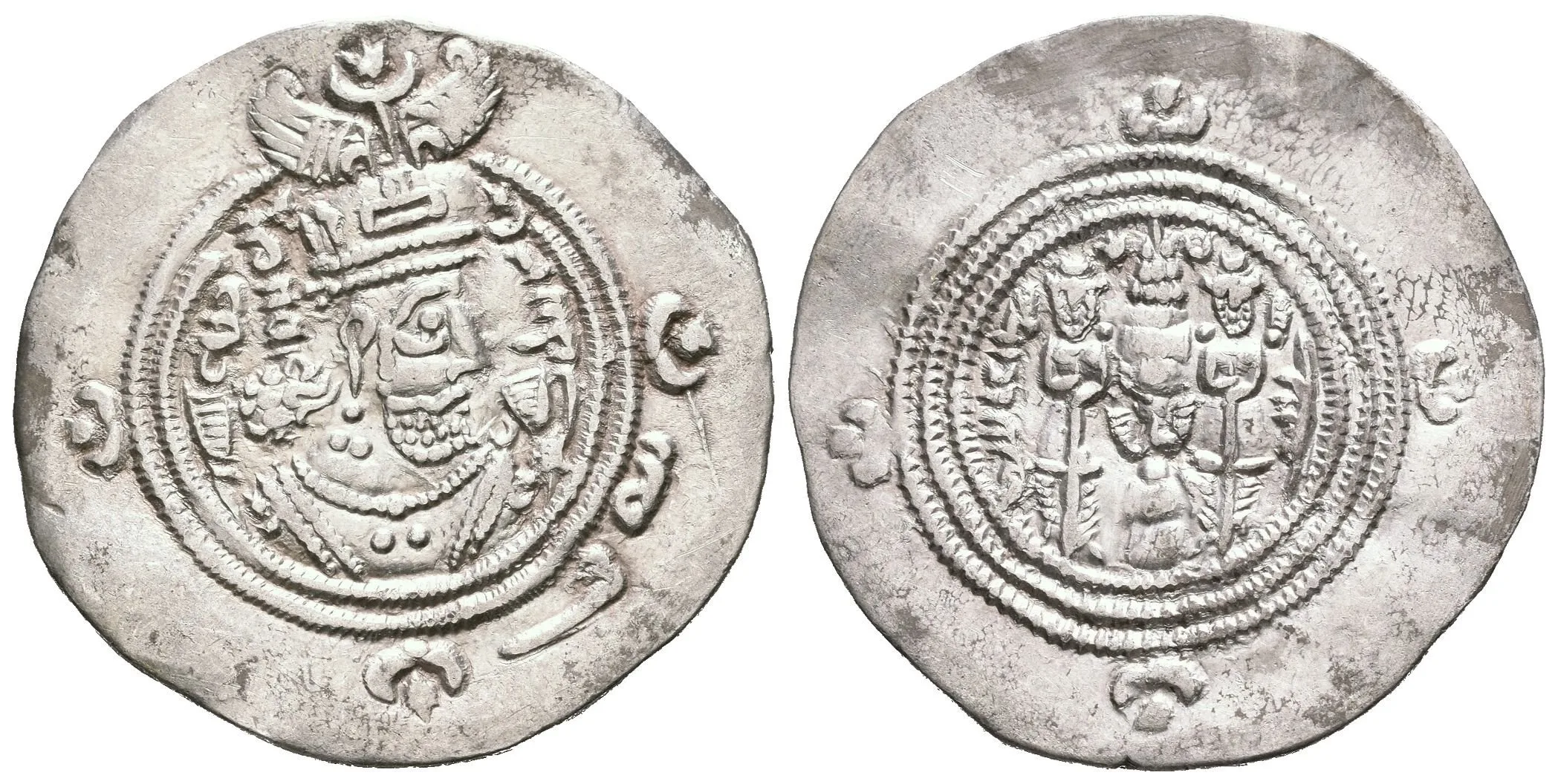 Drachma, mincovna Bishapur, Bish, rok 29, Göbl.II/2, patina, škr., — 1