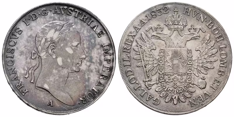 František II., 1/2 Tolar, 1832 A, Vídeň